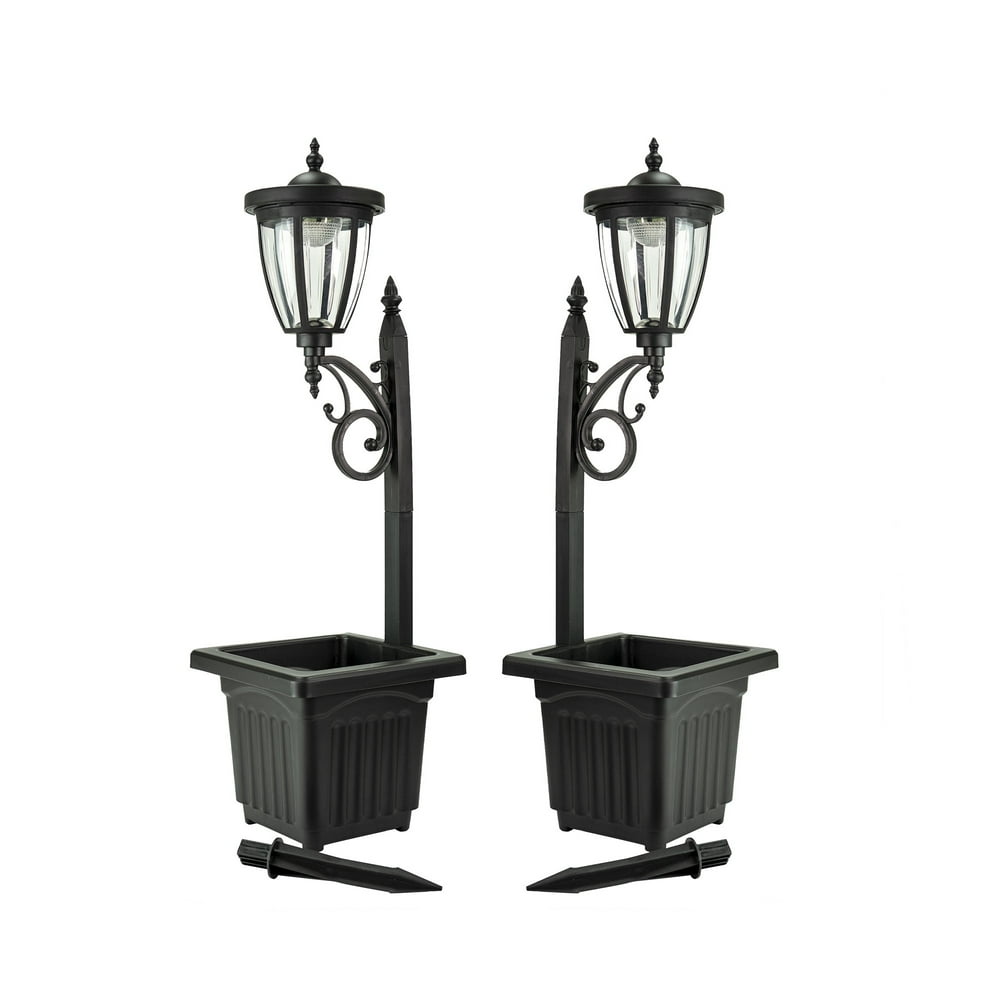 SunRay Cambrian Multi Function Solar Lamp Post and Planter, Wall Mount