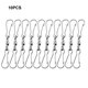 thumbnail image 3 of Injueey 10 unids/set de ganchos de campanas de viento de acero inoxidable, tamaño compacto, función práctica, regalos fáciles de hacer Jardín y Patio, 3 of 6
