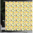 thumbnail image 3 of Ambesonne Summer Shower Curtain, Lemon and Berries Pattern, 69"Wx84"L, Multicolor, 3 of 4