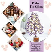 Amethyst Chakra Tree of Life - Crystal Tree for Positive Energy, Feng Shui Decor - Handmade Gemstone Tree, Good Luck Money Bonsai, Purple Healing Crystals, Meditation Stone, Spiritual Mystical Gift