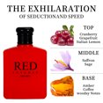 thumbnail image 4 of RED INTENSE Eau de Parfum Spray 3.4 onzas / 100 ml Fragancia multicapa Fragancia aromática para hombres Perfumes EDP para hombres Frutas, 4 of 5