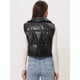 thumbnail image 4 of Chaqueta sin Mangas Acolchada Chaqueta Recortada Ligera con Cremallera para Mujer Negro M, 4 of 5