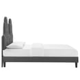thumbnail image 6 of Modway Alexandria Tufted Performance Velvet Twin Platform Bed in Charcoal, 6 of 10
