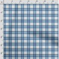 thumbnail image 3 of Soimoi Check Print,Cotton Cambric, Quilting Fabric Sold by The Yard 42 Inch Wide, Medium Weight Cotton Fabric, SewingSupplies, Dusty Blue, 3 of 5