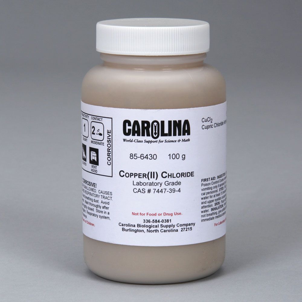 Copper (Ii) Chloride, Anhydrous, Laboratory Grade, 100 G