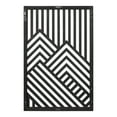 thumbnail image 5 of Kate and Laurel Montour Modern Art Plaque Set, 2 Piece 16x24, Black, Contemporary Carved Geometric Wall Art Home Decor for Display, 5 of 8