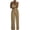 Gold, variant on Women's FashionAble And Casual Loose Color Wide Leg Pants Waist Cinching Elegant Suspender Bead Jumpsuit, Size S-2XL