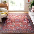 thumbnail image 2 of SAFAVIEH Tucson Gwendolyn Oriental Machine Washable Area Rug, Rust/Navy, 10' x 14', 2 of 8