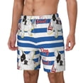 thumbnail image 2 of Balery Bulldog Friend Mens Swim Trunks Swim Shorts for Men Quick Dry Inseam Beach Shorts with Compression Liner Pocket-3X-Large, 2 of 9