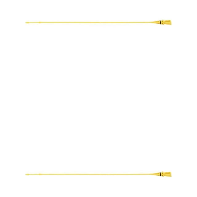 Transemion Car Portable Engine Oil Dipstick Vehicle Dip Stick Automotive Maintenance Modified Accessories Replacement for 206/207 Yellow 53cm 2Set