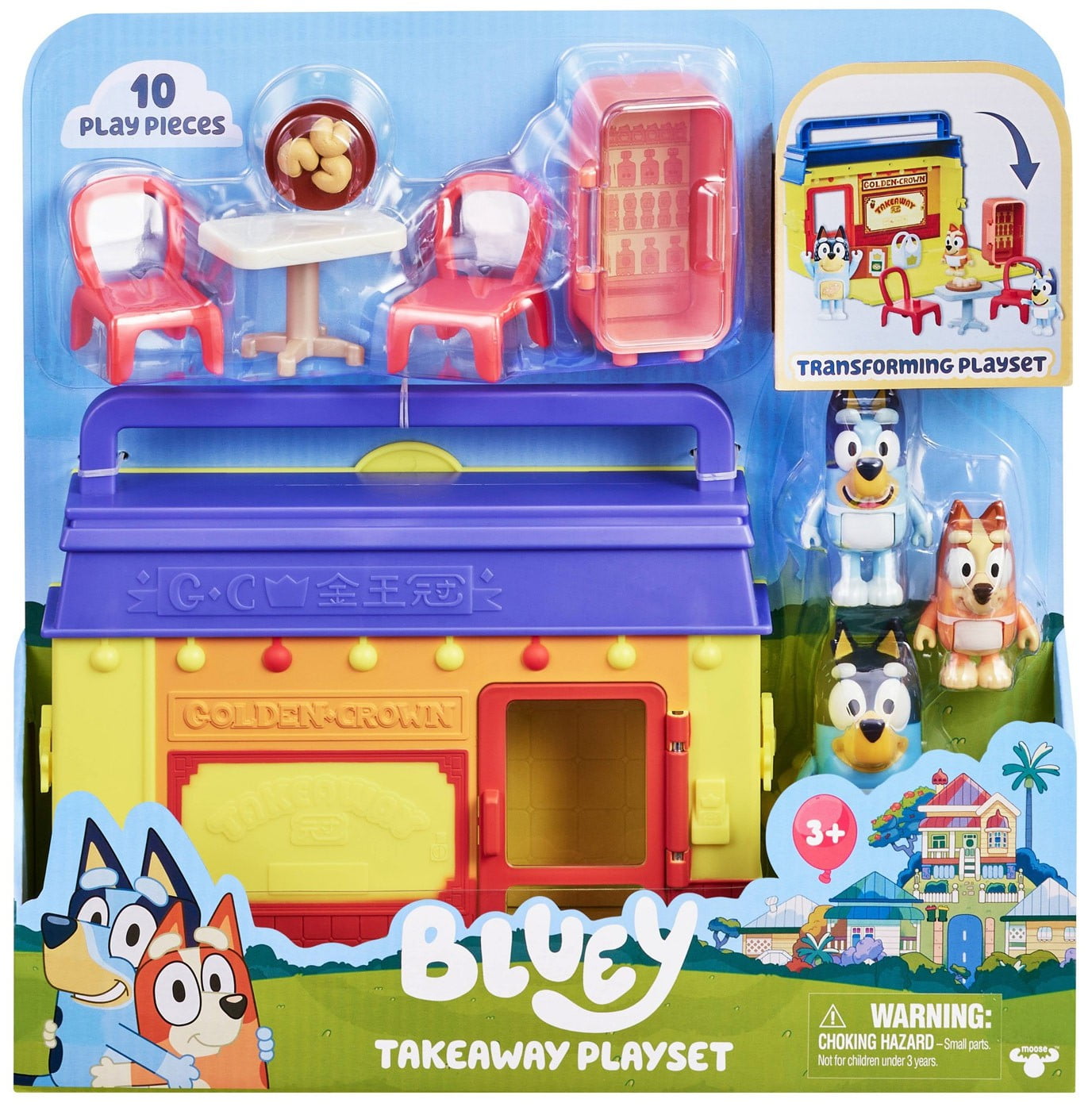 Bluey Takeaway Transforming Playset