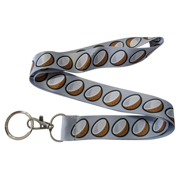 Coconut Gray Keychain Lanyard
