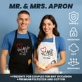 thumbnail image 1 of Aspire 2 PCS Embroidered Apron Set for Couples, Adjustable Cooking Aprons for Valentines, Engagement, Wedding - Heart, 1 of 6