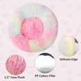 thumbnail image 3 of Round Dog Cat Bed Donut Cuddler, Faux Fur Plush Pet Cushion for Large Medium Small Dogs, Self-Warming and Cozy for Improved Sleep, 3 of 12