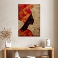 thumbnail image 2 of Elephant Stock African Black Woman Wall Art - Vertical Canvas Wall Art - Living Room Wall Decor - People Canvas - Brown And Red Decor - 24" x 36", 2 of 8