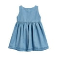thumbnail image 5 of WIBACKER Toddler Girl's A Line Casual Unicorn Applique Denim Sleeveless Dress 3T, 5 of 5