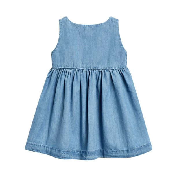 denim unicorn dress Lola + The Boys Unicorn Dreams Denim Dress, 3