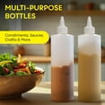 thumbnail image 4 of BRIGHTFROM Condiment Squeeze Bottles, 16 OZ Empty Squirt Bottle with Twist Top Cap, Leak Proof - Great for Ketchup, Mustard, Syrup, Sauces, Dressing, Oil, Arts and Crafts, BPA FREE Plastic - 2 PACK, 4 of 8