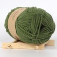 thumbnail image 2 of Meiix Soft Milk Cotton Yarn for Knitting, Diy Crochet Thread for Scarf Hat Sweater, Premium Breathable Fiber for Baby Clothes, Crafting Supplies Army Green, 2 of 2