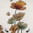 thumbnail image 2 of 1pc Butterfly & Lotus Pattern Wall Sticker, PVC, Waterproof, Wall Art Decal, For Home Decor, 2 of 4