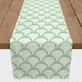 thumbnail image 3 of Creative Products Green Scallops 16 x 90 Poly Twill Table Runner, 3 of 3