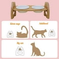 thumbnail image 6 of Adjustable Height Bamboo Pet Feeder Stand Raised Food & Water Bowls for Cats and Dogs Ergonomic Feeding Station for Small to Medium Pets Anti-Slip & Easy Clean, 6 of 10