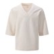 thumbnail image 4 of Ceisia Men's Casual V-Neck Textured Knit T-Shirt | Loose Fit Short Sleeve Solid Color Top Gifts, 4 of 7