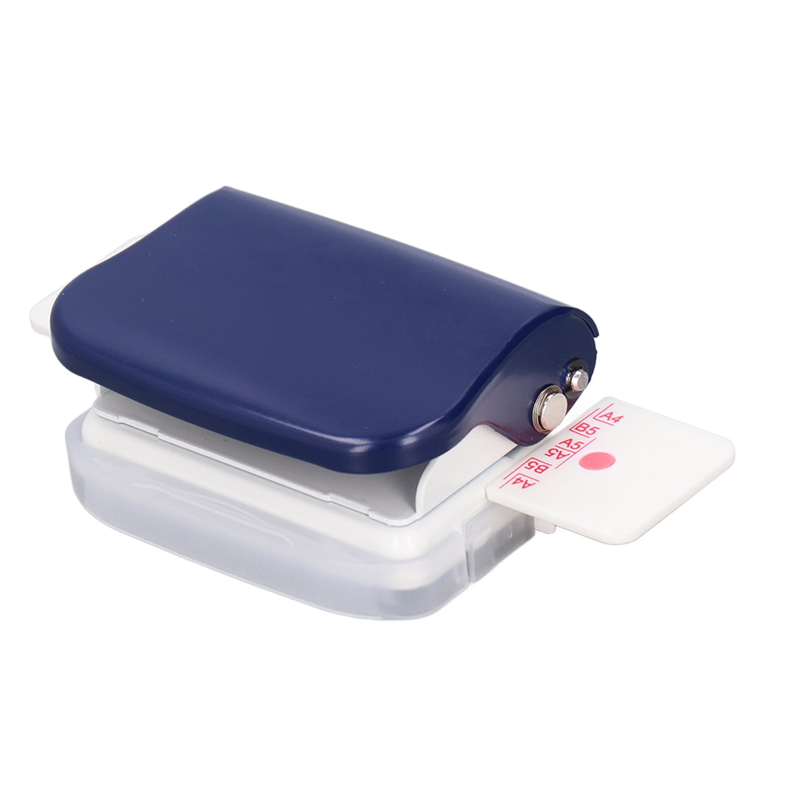 QIILU 6 Hole Punch,Hole Punch Dark Blue 6 Hole Portable Small Planner