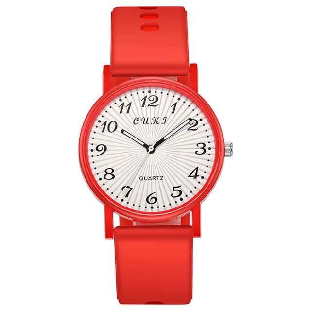 Reloj de cuarzo de moda casual para mujer Reloj con correa de cuero de silicona Estilo digital Wmkox8yii gfajkfgbkjabf1701
