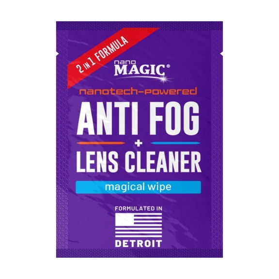 Nano Magic 2 in 1 Lens Cleaner Wipes, Anti-Fog, 125 Count