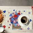 thumbnail image 5 of JoyMoreHome 4th of July Patriotic America Memorial Day Independence Day Placemats Set of 4 Table Mats Decorations, 5 of 6