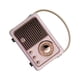 thumbnail image 1 of Cateissary Altavoz 5,0 compatible con Bluetooth, electrochapado inalámbrico antiguo, portátil, bonito, tarjeta de memoria de 400mAh, reproductor Cables de audio/vídeo Rosado, 1 of 6