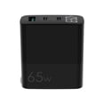 thumbnail image 4 of 4XEM 65W GAN Charger with 2 USB-C Ports 1 USB-A Port and Digital Display, Black, 4 of 5