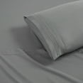 thumbnail image 2 of Pillowcases 2 Pack Standard/Queen Embroidered Super Soft Brushed Microfiber Solid - Grey, 2 of 8