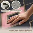 thumbnail image 6 of ODIKA 8'x10' Washable Area Rug Non-Shedding, Easy Care, Pink Grey Gradient Field Balanced Rectangular Crisp Contemporary for King Size Bedroom Under Bed, Master Suite, 6 of 7