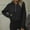 Black, variant on VISALY Half Zip Pullover Tunic Sweatshirt Half Zip Sweatshirts Cropped Hoodies Quarter Zip Up Pullover Sweaters Fall Outfits Winter Clothes Casual Sweaters Tunic Sweater Fall Sweatshirts Sky Blue S