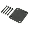 thumbnail image 1 of Electric Guitar Neck Plate, Beautiful Electric Guitar Back Mounting Plate Protect Finish Easy To Install  For Bass Gold,Black,Silver, 1 of 8