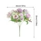 thumbnail image 3 of Rosa Artificial Flores Simulación Rosa Ramos De Novia Flores Artificiales Rosa Flor De Seda Ramo Atado A Mano Rosa, 3 of 8