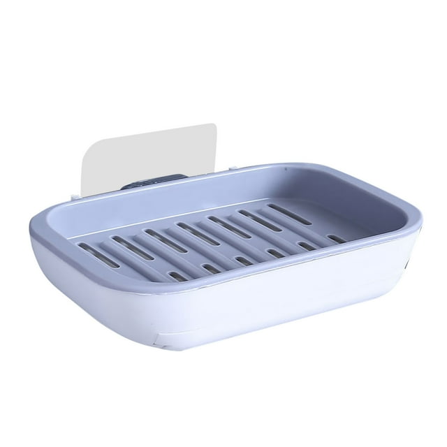 Mohdy Soap Storage Box,Beige and Gray,Layer-Drawing Type Draining Soap Dispenser Wall Hanging Soap Box Bathroom,Include:1X Draining Soap Holder,Material:High Quality