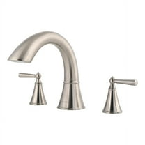 Saxton 2-Handle Complete Roman Tub Trim in Brushed Nickel