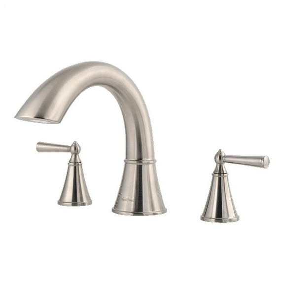 Saxton 2-Handle Complete Roman Tub Trim in Brushed Nickel