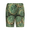 thumbnail image 4 of Naloa Succulents Men's Short Pajama Pants, Lounge Comfort Shorts with Elasticized Waistband and Side Pockets - 3X-Large, 4 of 9