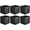 Black, variant on Collapsible Cube Storage Organizer Bins, 24-Pack, 10.5 x 10.5 x 11 inches, Chevron Grey Pattern Modular Storage Containers