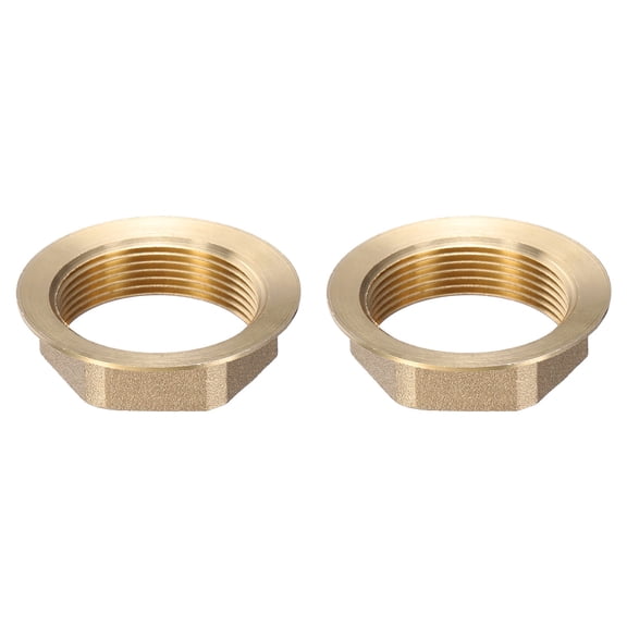 2 PackFaucet Nut Fixed Base, ID 1.18" x H 0.39" Copper Fixing Nut Tap Fastener, Fixed Faucet Assembly for Kitchen and Bathroom