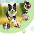 thumbnail image 7 of MASBRILL Interactive Dog Chew Toy-Brightly Colored Dog Enrichment Toy for Aggressive Chewers-Green, 7 of 7