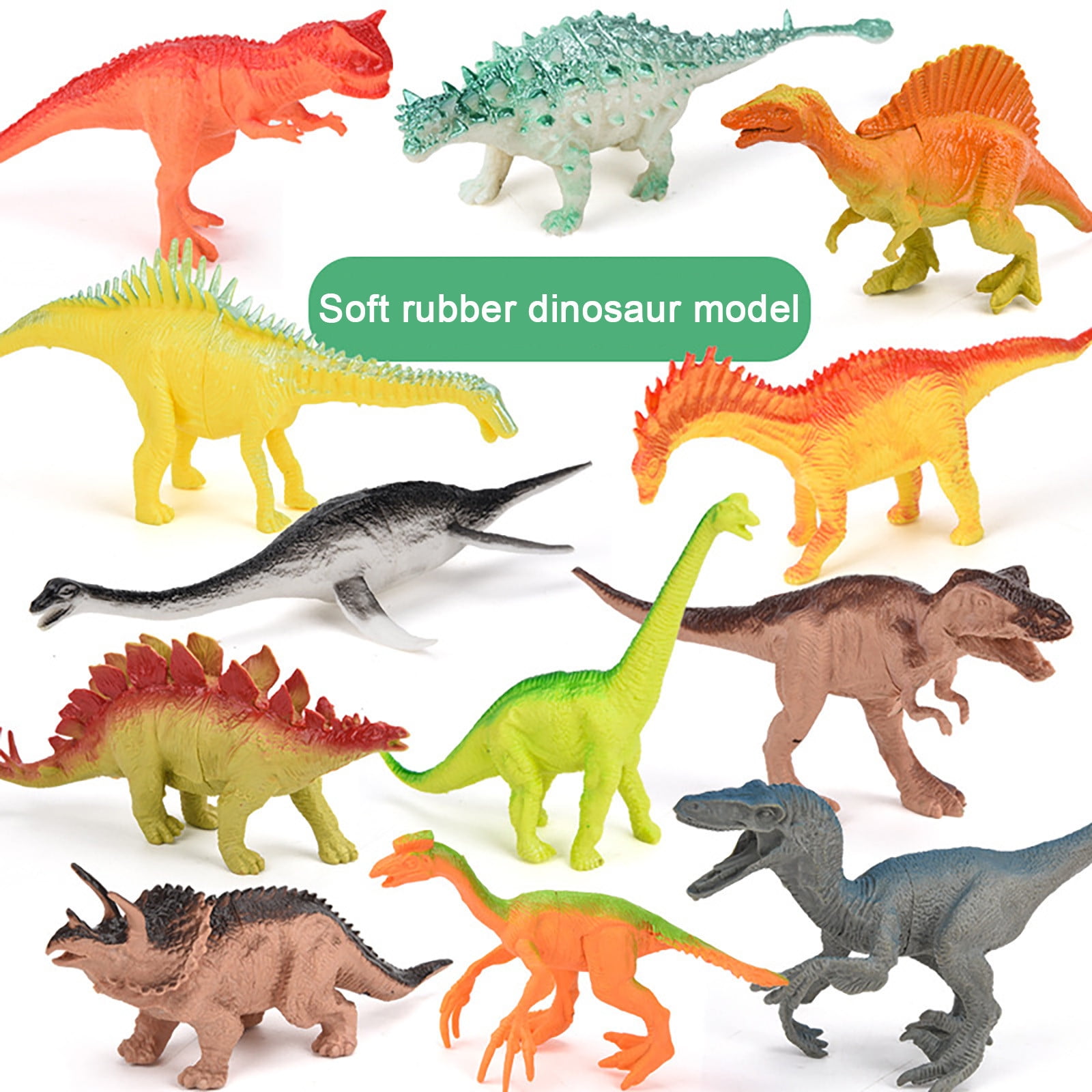 Large Educational Toy Realistic Dinosaur Figures Gift for Kids and Toddler 