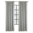 thumbnail image 2 of Thermaplus Solstice Room Darkening Grommet Curtain - 52x84", Oyster, 2 of 5