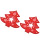 thumbnail image 2 of 50 piezas colgante de madera adorno decorativo hogar DIY accesorio pintado Artware árbol de Navidad rojo, 2 of 5