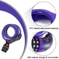 thumbnail image 4 of Bicycle Lock, Bicycle Chain Locks with 5 Digit Codes Resettable Combination Bicycle Cable Lock for Bicycle, Motorcycle, Door, Pushchair, BBQ, Luggage(Purple), 4 of 6