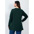 thumbnail image 2 of Avenue Women's Plus Size Ruby Button Detail Hacci Top, 2 of 2